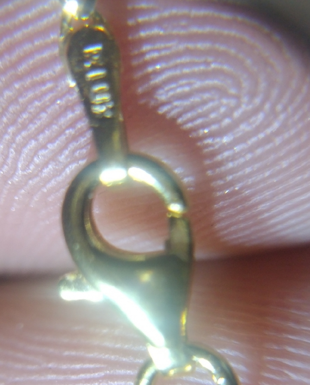 Tricolor solid sterling silver chain
