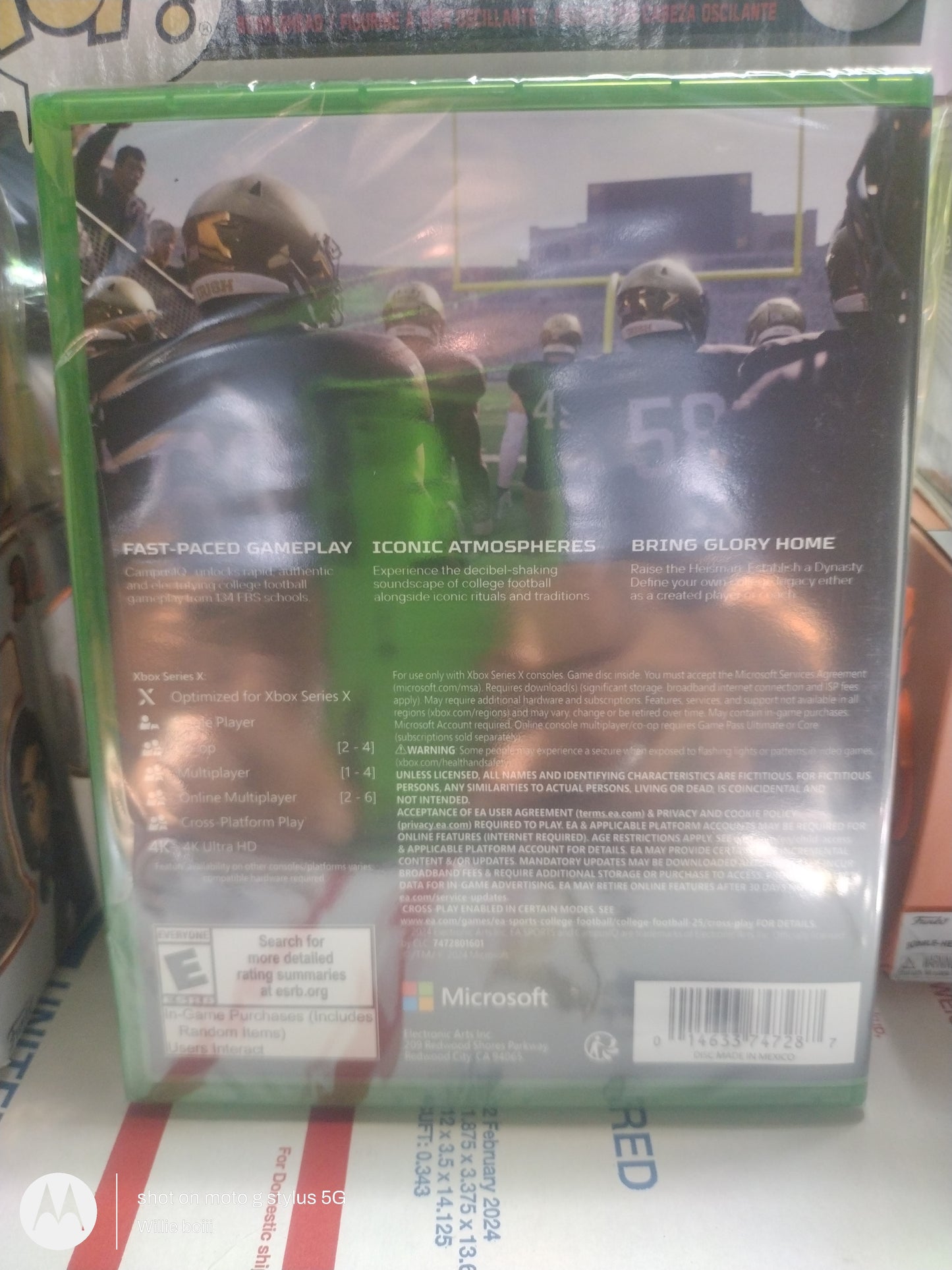 Xbox series x College football 25
