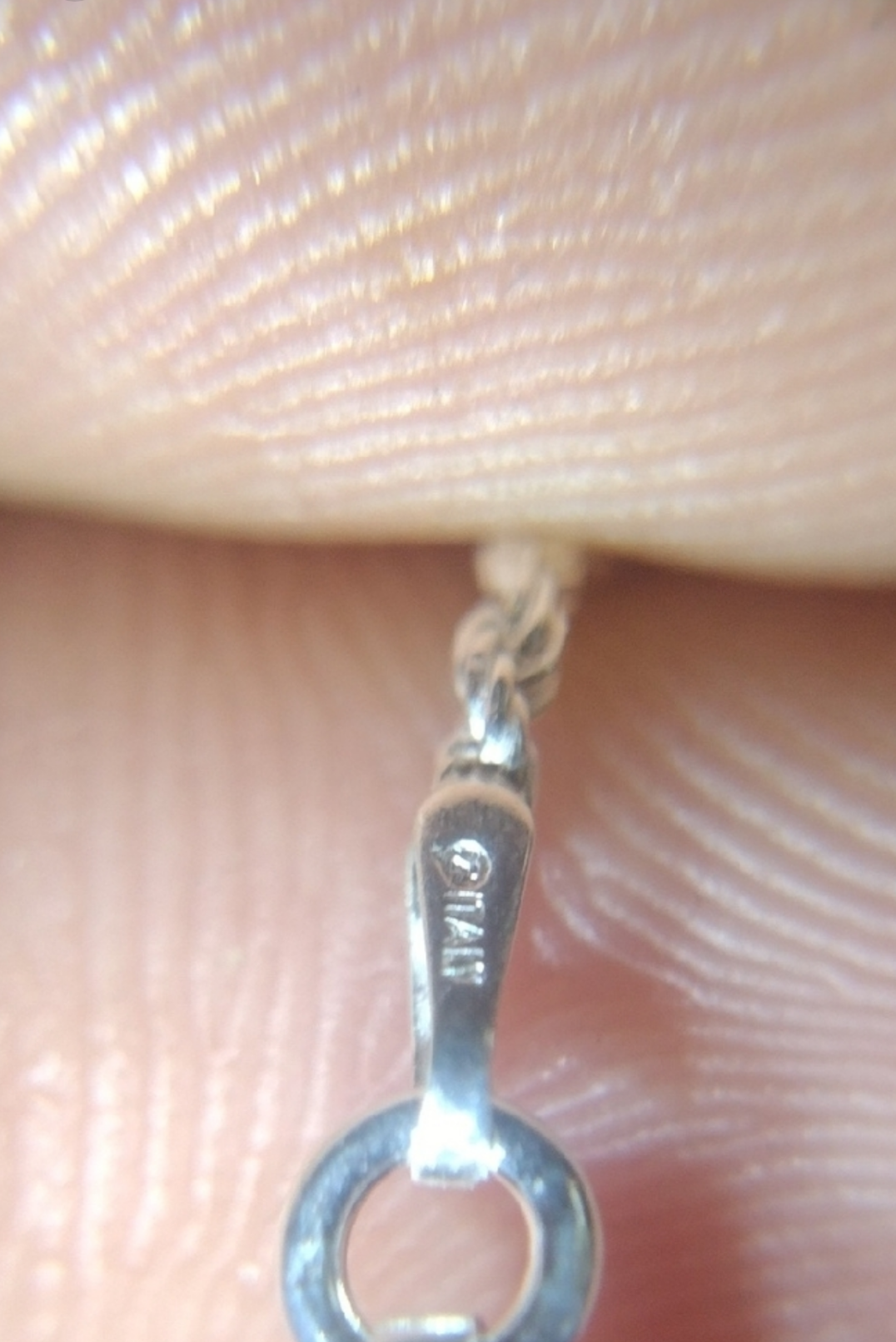 22" Solid sterling silver diamond cut rope chain