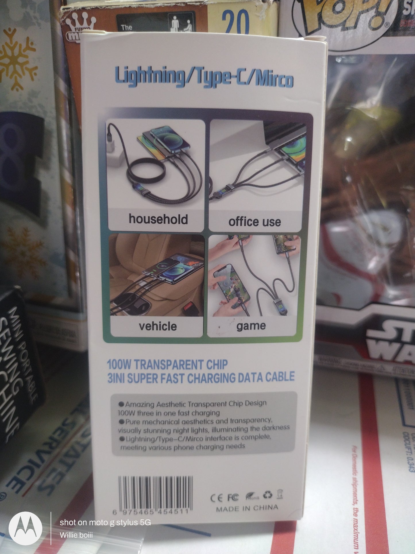 3 in 1 charging cable