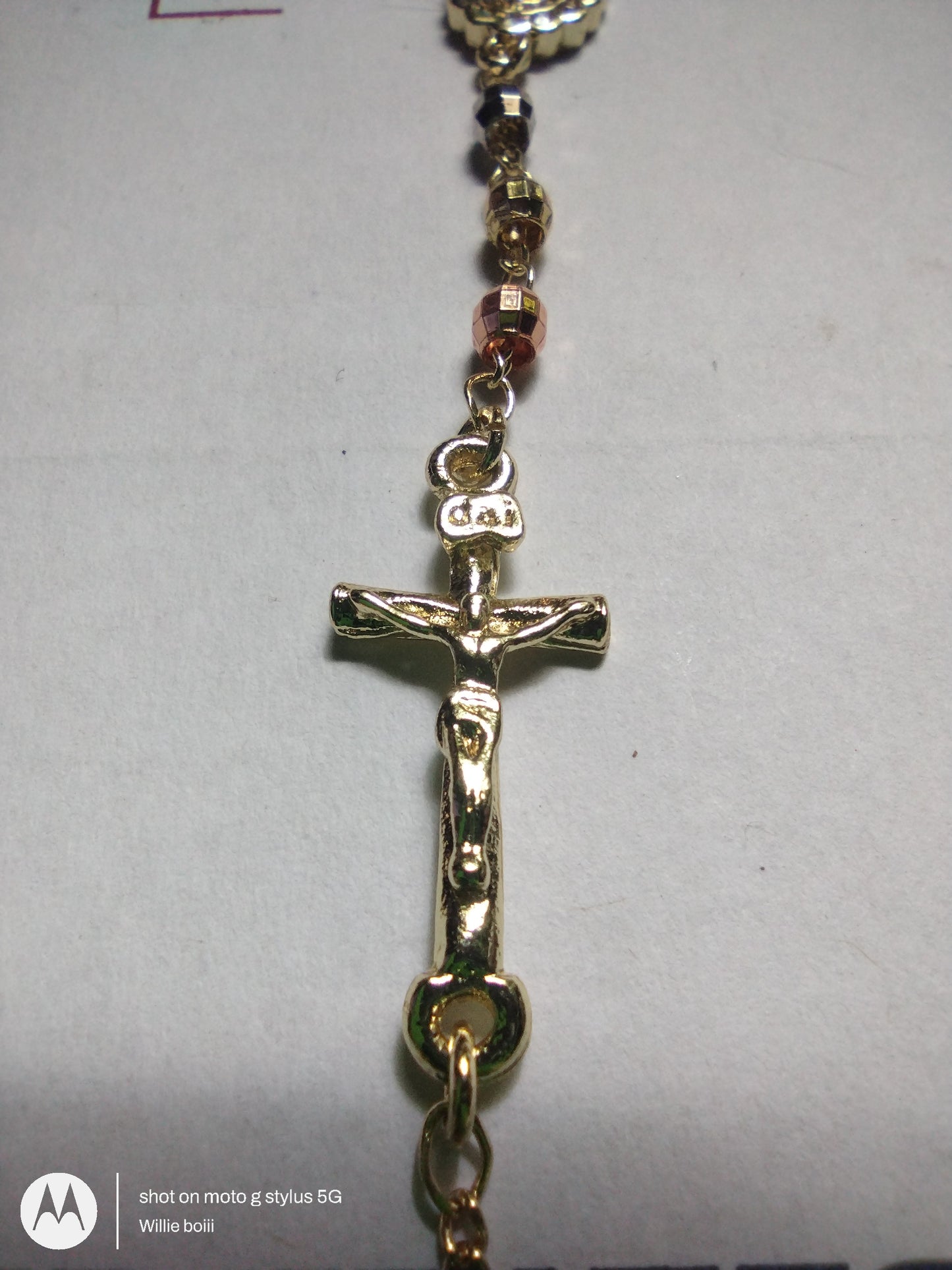 14kGF rosary style bracelet