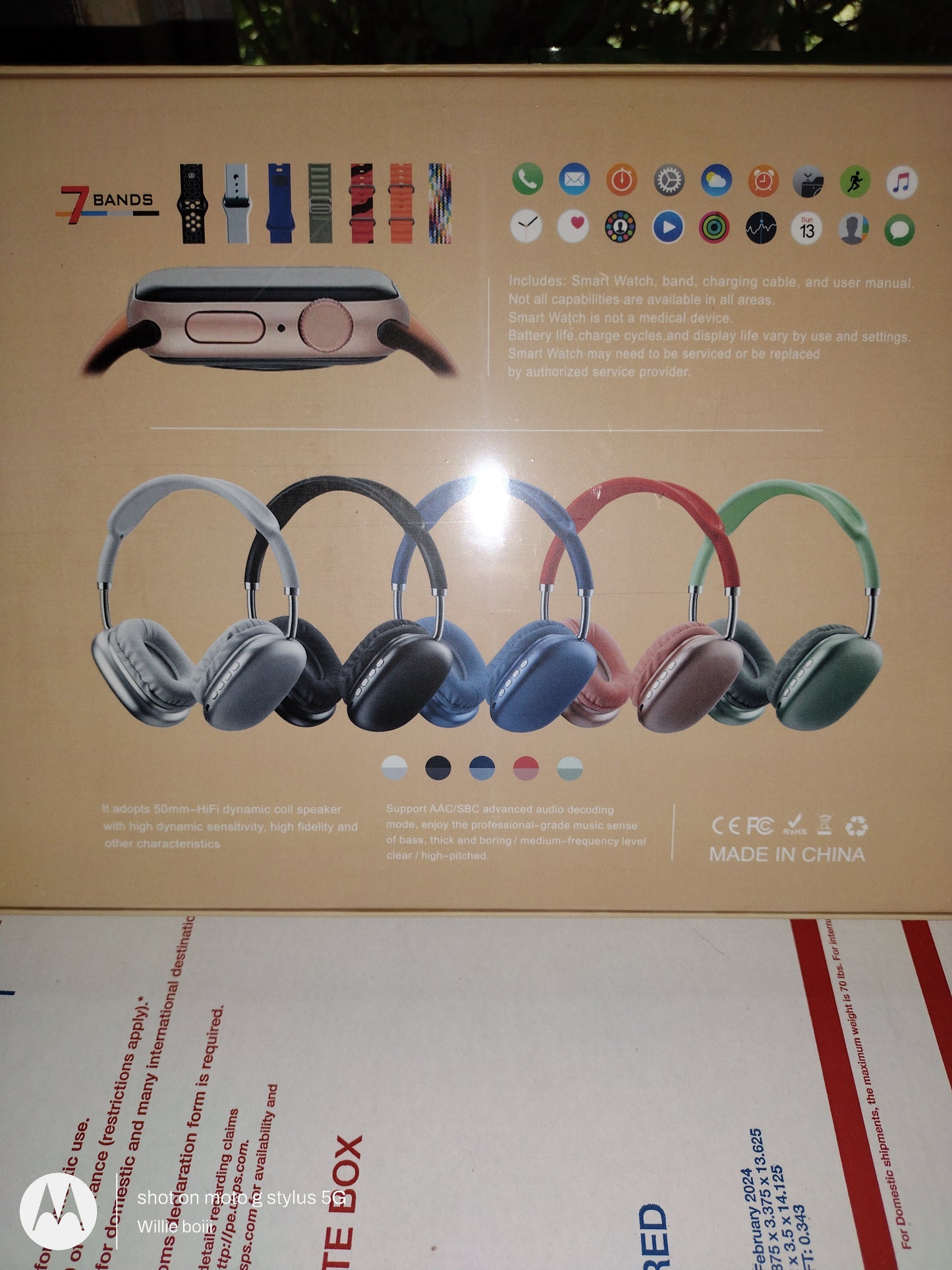 P9 series 10 smartwatch with wireless headphones