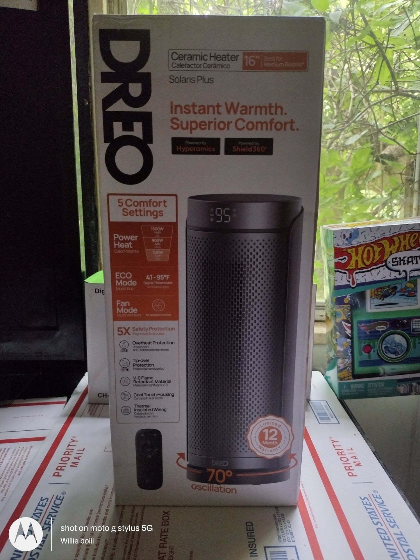 Dreo ceramic heater 16"