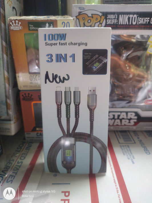 3 in 1 charging cable