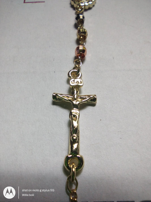 14kGF rosary style bracelet